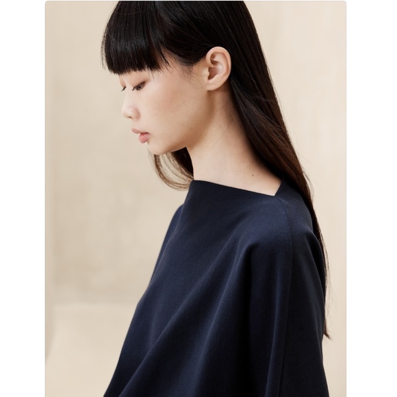 Banana Republic Long Sleeve Heavy Cotton Top Prep Size Small - Picture 3 of 13